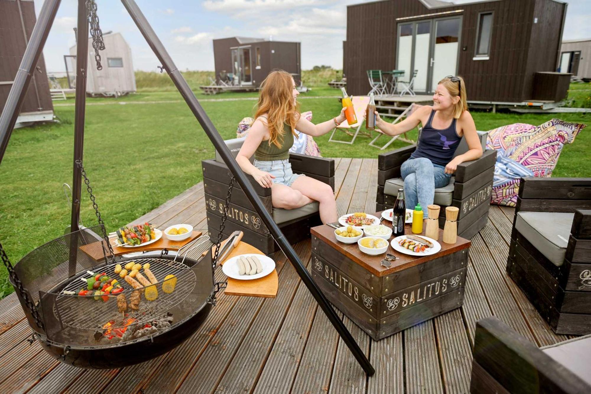 Tiny House Pioneer 18 Zur Meerseite - Green Tiny Village Harlesiel คาโรลิเนนซีล ภายนอก รูปภาพ